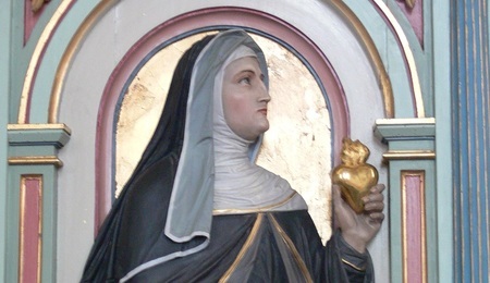 Merazhofen_Pfarrkirche_Chorgestuhl_links_Margaretha_Maria_Alacoque-1.jpg