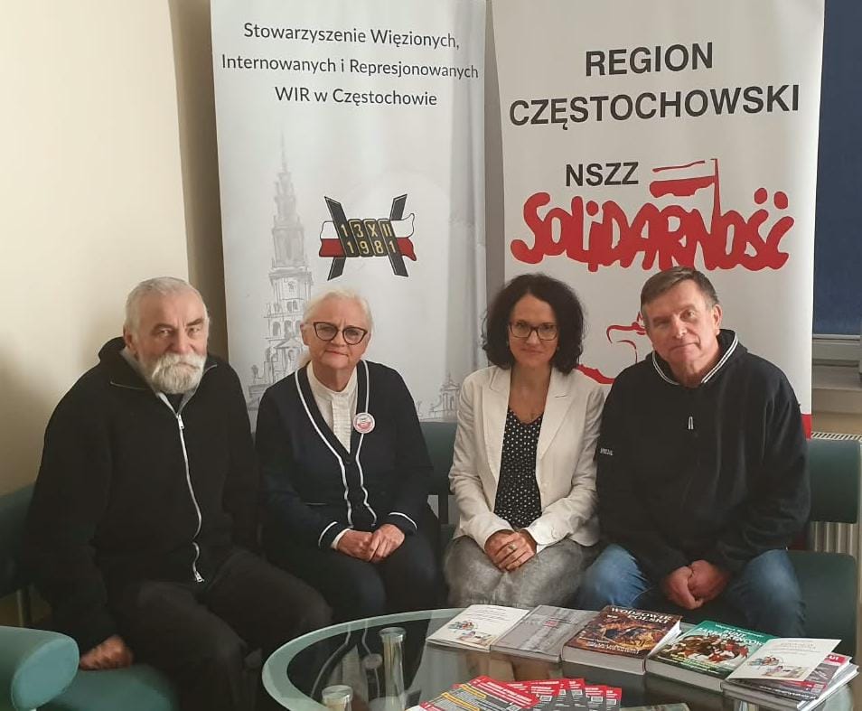 Od lewej J.Karandziej H. Dobrowolska M. Czernik P. Skiba